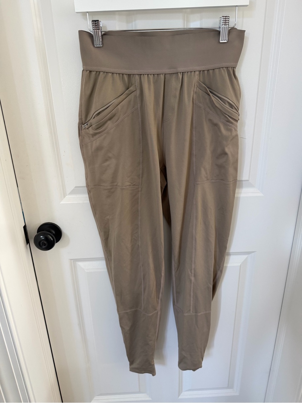 FP Movement by Free People Taupe High-Rise Track Joggers